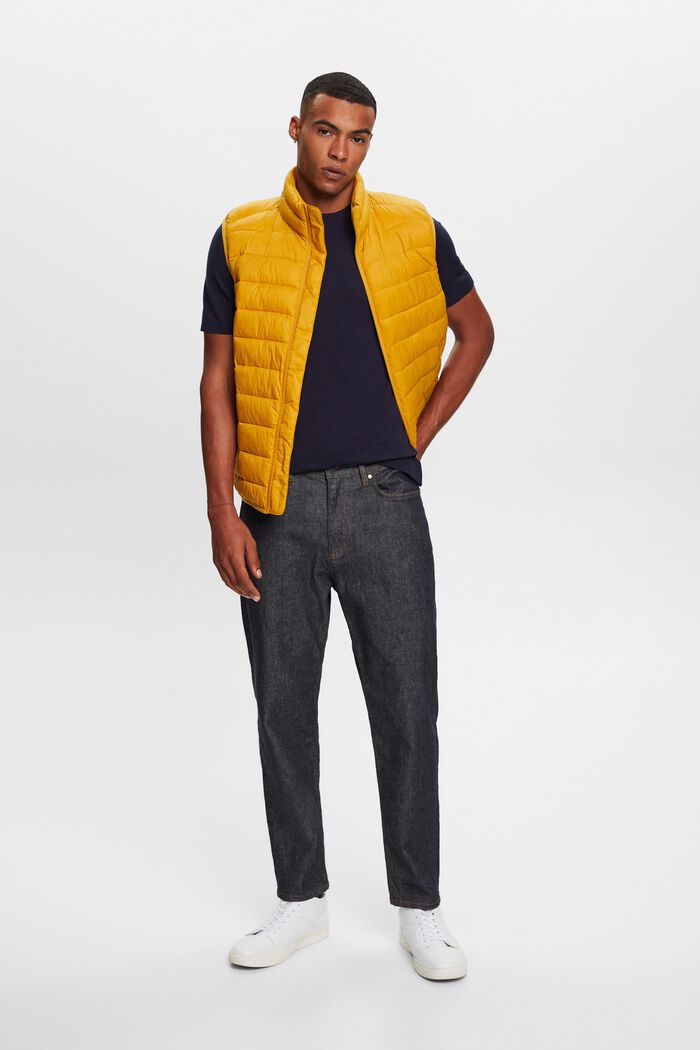 Short sleeve jumper with cashmere, NAVY, detail image number 1