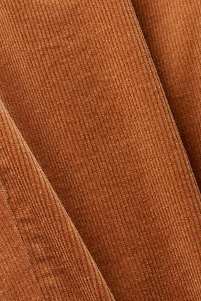 High-Rise Straight Fit Corduroy Trousers, CARAMEL, detail image number 6