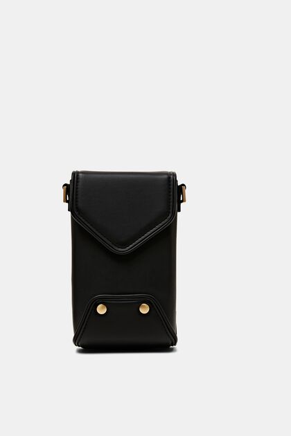 Faux leather cross body phone bag