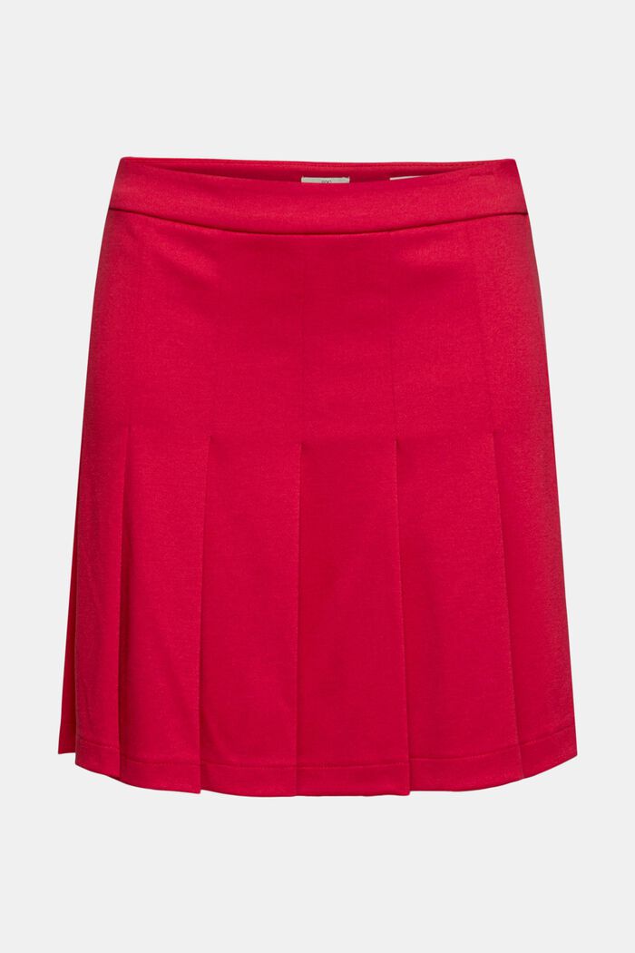 Jersey tennis skirt, RED, overview