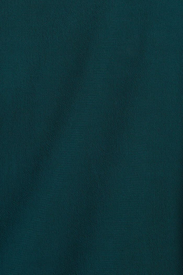 Pussycat bow blouse with LENZING™ ECOVERO™, DARK TEAL GREEN, detail image number 4
