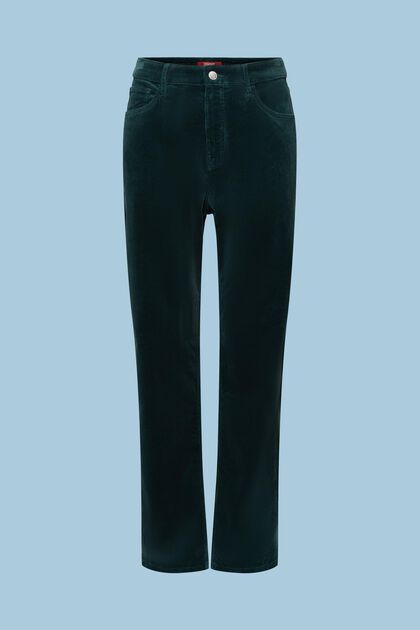 High-Rise Straight Fit Corduroy Pants