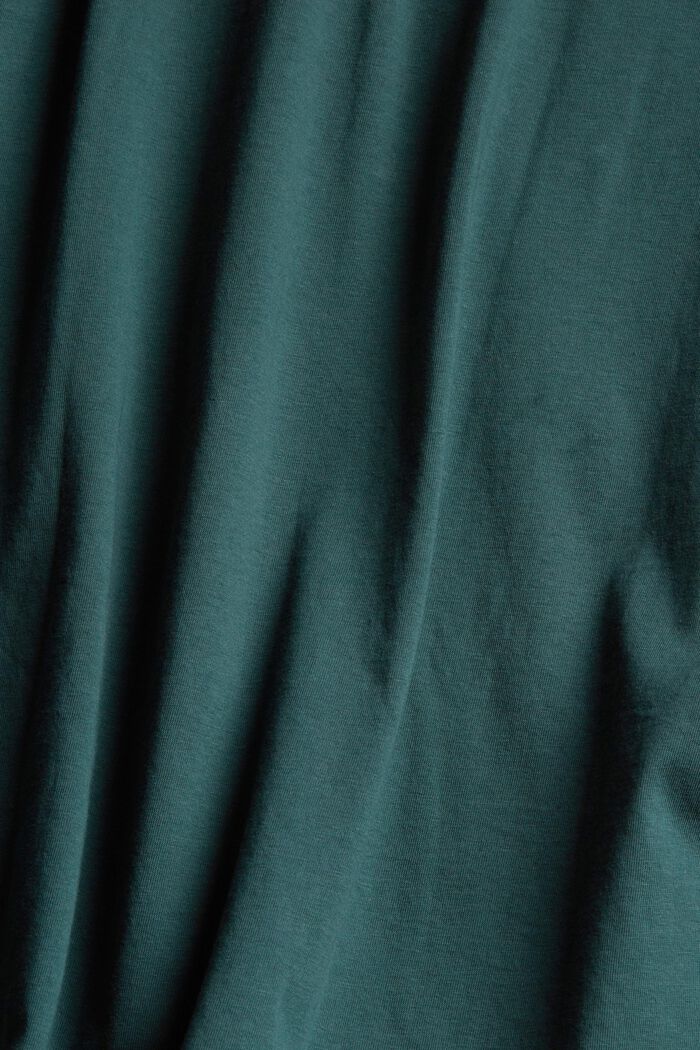Jersey T-shirt with a logo print, DARK TURQUOISE, detail image number 4