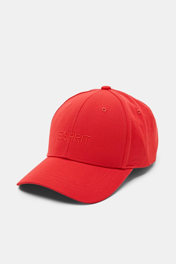 Embroidered Baseball Cap, RED, detail image number 0