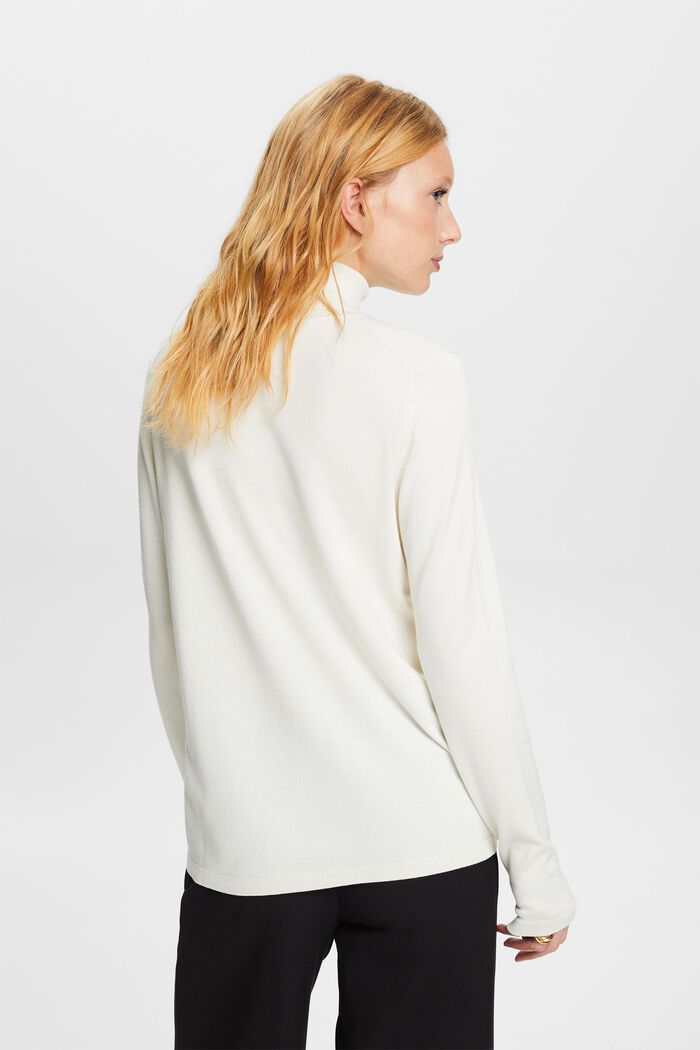 Long-Sleeve Turtleneck Sweater, OFF WHITE, detail image number 3