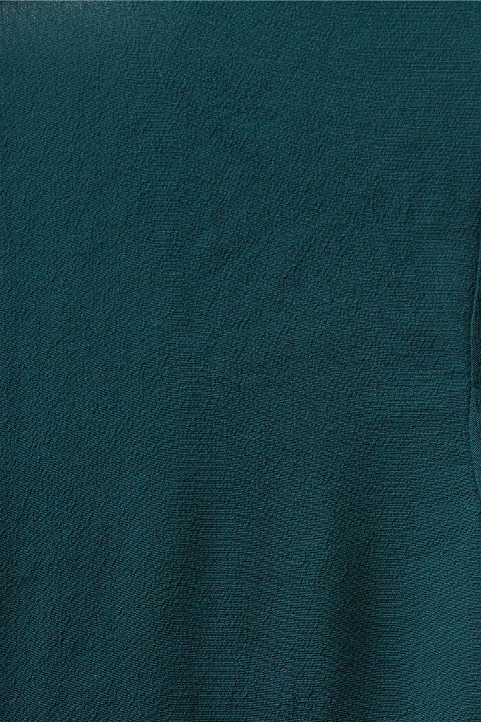Crinkled Chiffon Mini Dress, EMERALD GREEN, detail image number 5