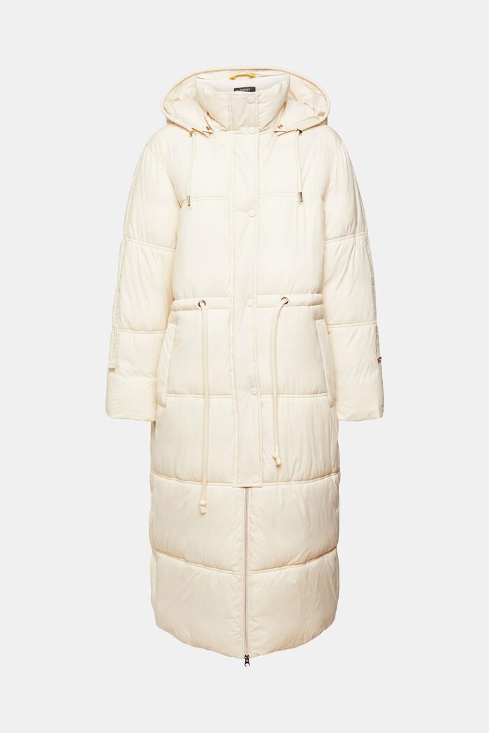 Oversized puffer coat with drawstring waist, ICE, detail image number 2