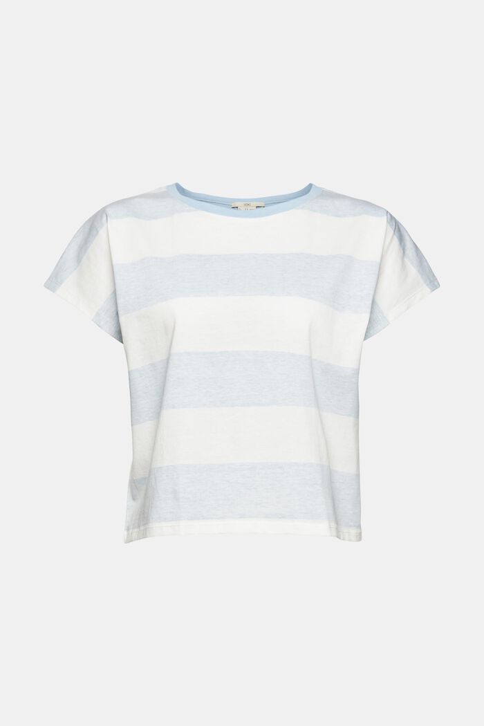 T-shirt with a faded striped pattern