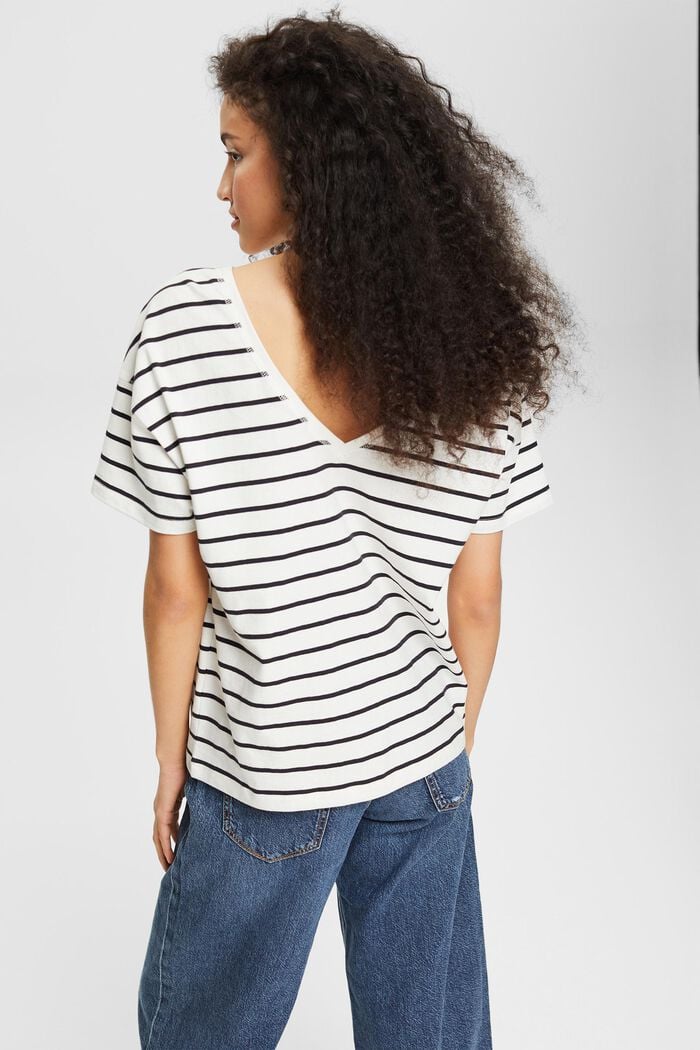 striped T-shirt, OFF WHITE, detail image number 3