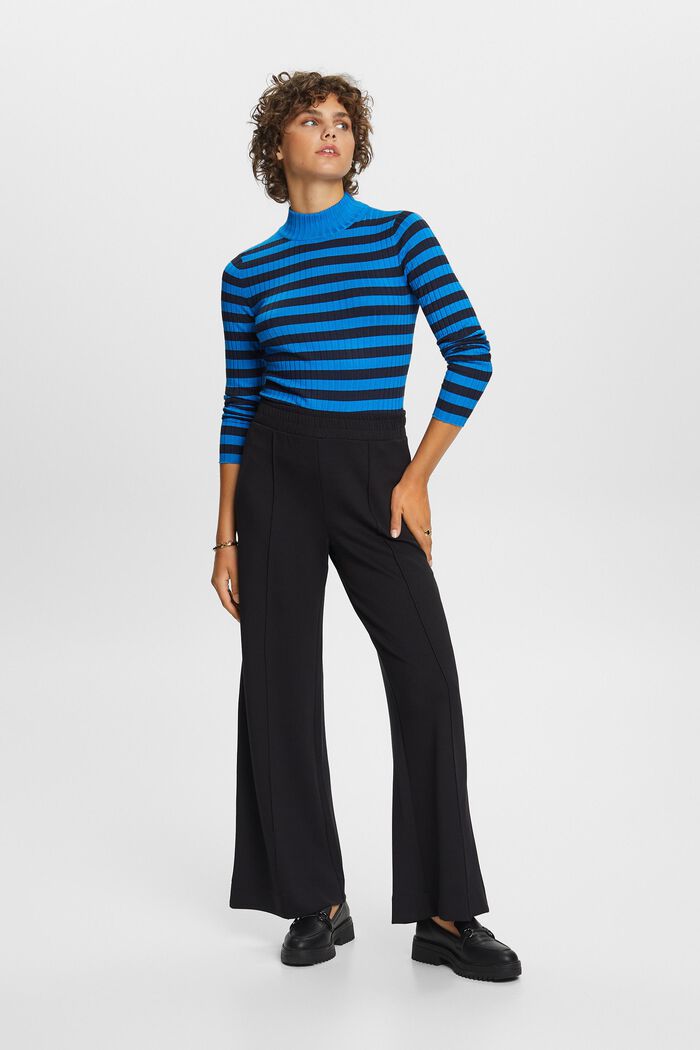 Striped rib-knit jumper, BLUE, detail image number 4