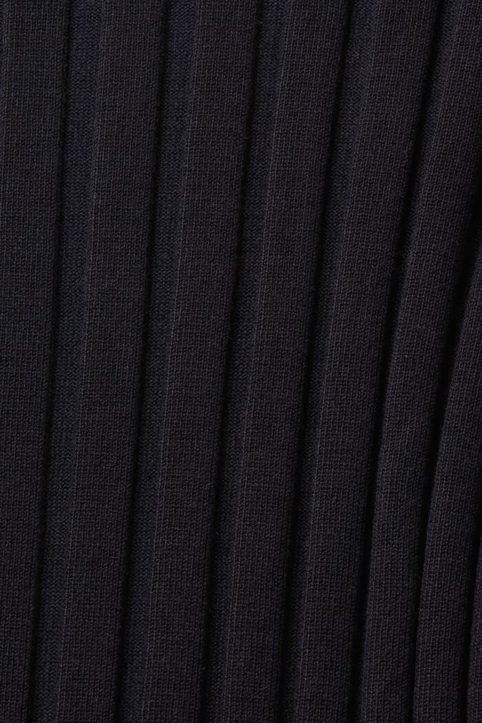 Ribbed-Knit Sweater, BLACK, detail image number 5