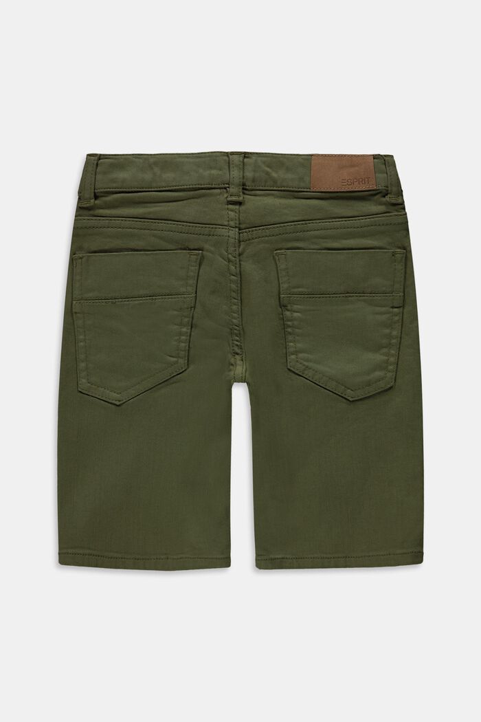 Bermuda shorts with an adjustable waistband, made of recycled material, OLIVE, detail image number 1