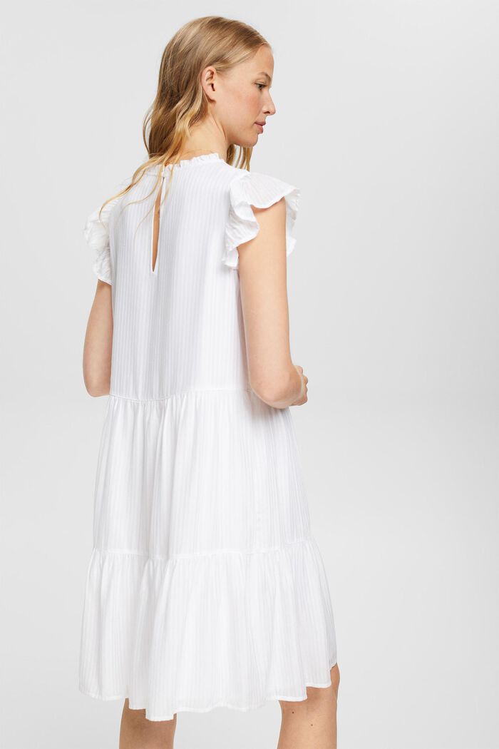Dress with delicate stripes, WHITE, detail image number 2