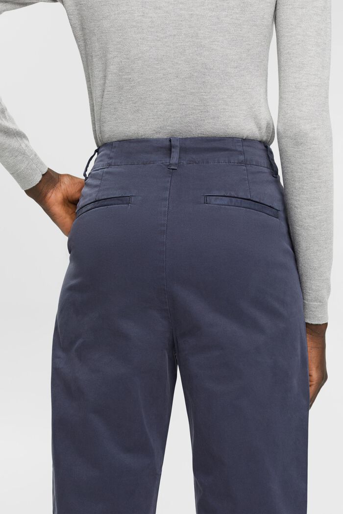 Pleated chinos, NAVY, detail image number 3