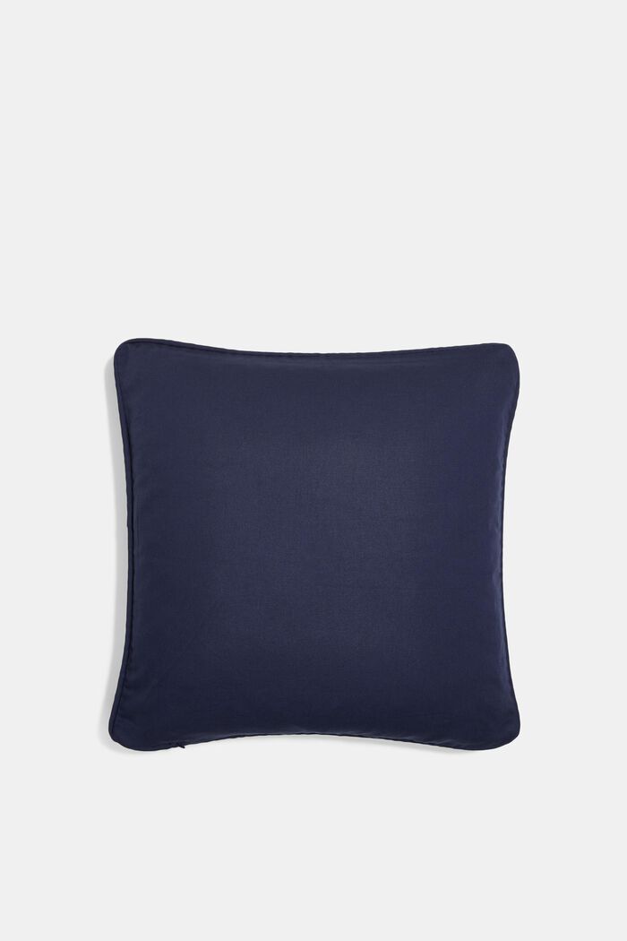 Cushion cover made of 100% cotton, NAVY, detail image number 2