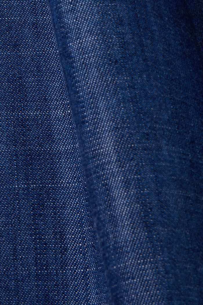 Tie Waist Wide Leg Pants, BLUE MEDIUM WASHED, detail image number 6