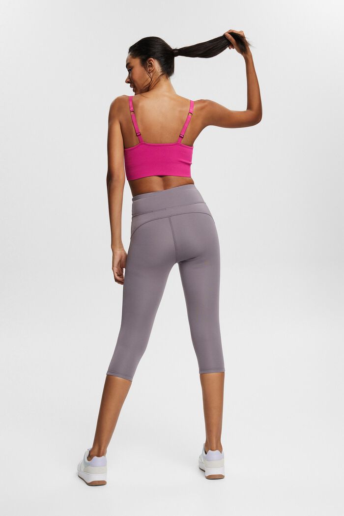 Recycled: capri leggings with an E-DRY finish, TAUPE, detail image number 3
