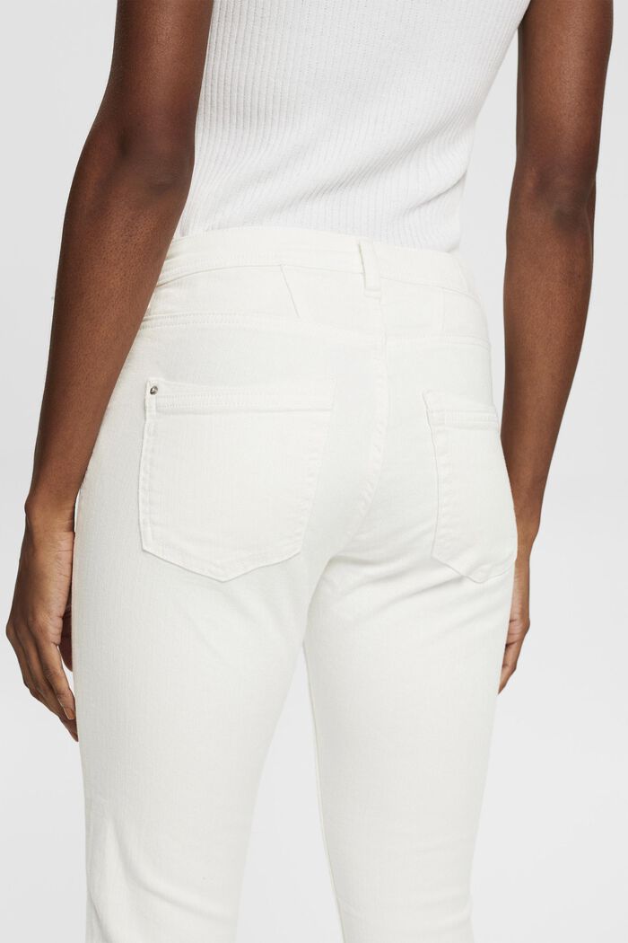 Stretch cotton trousers, OFF WHITE, detail image number 2