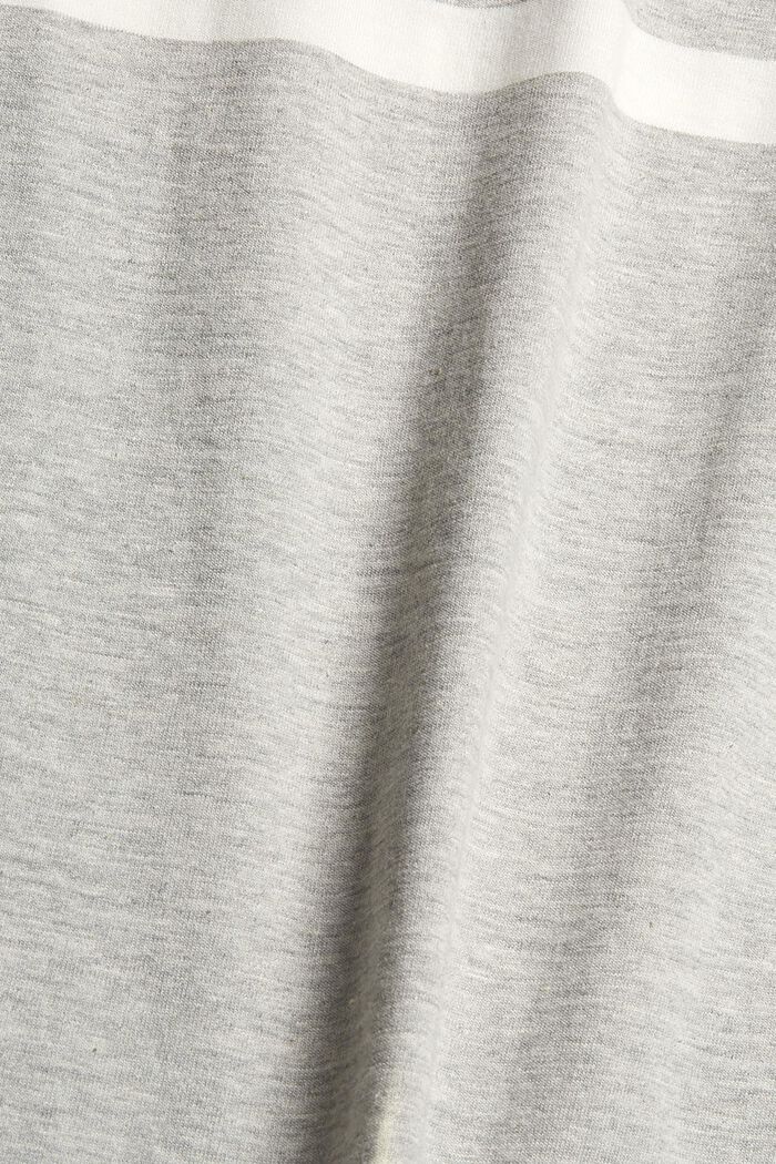 Striped jersey T-shirt with pocket, LIGHT GREY, detail image number 5