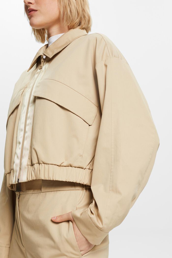 Cotton Twill Jacket, SAND, detail image number 4