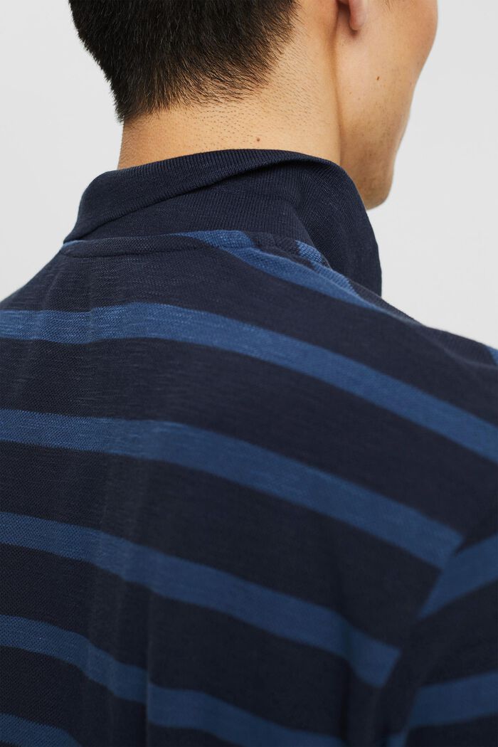 Striped polo shirt, NAVY, detail image number 1