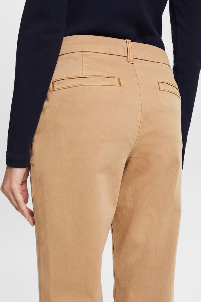 Straight Fit Mid-Rise Chino Pants, BEIGE, detail image number 2