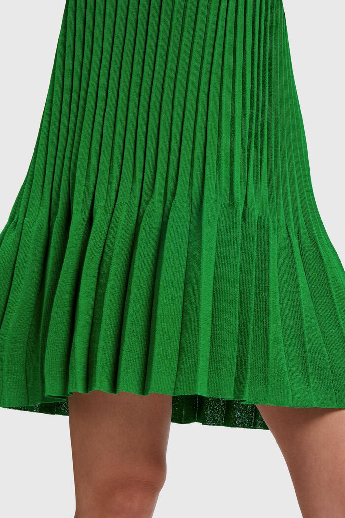 Pretty Pleats Sleeveless Dress, GREEN, detail image number 2