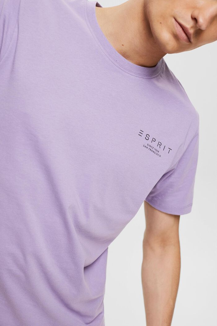 Jersey T-shirt with a logo print, LILAC, detail image number 1