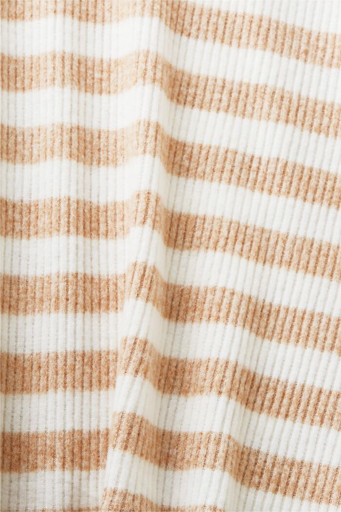 Striped Sweater, CARAMEL, detail image number 5