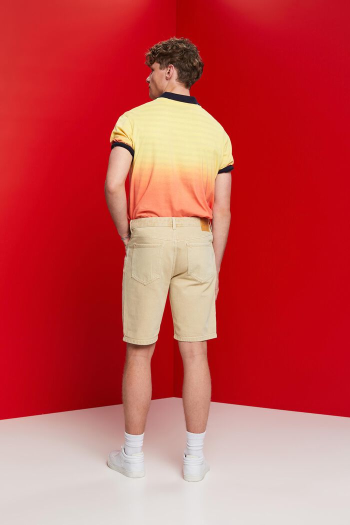 Coloured denim shorts, SAND, detail image number 3