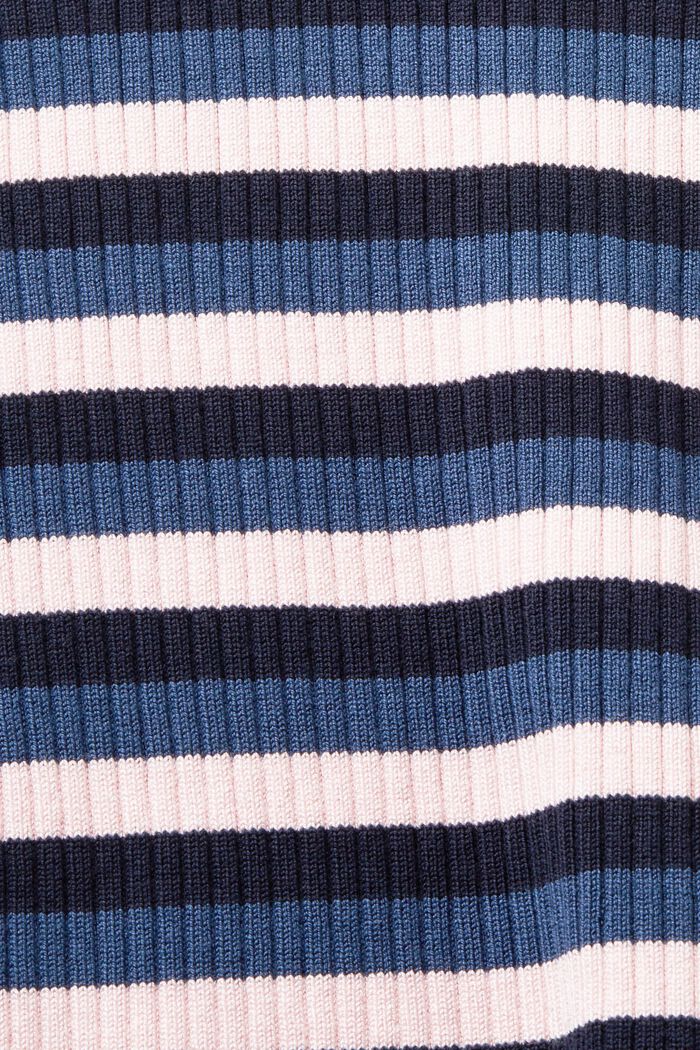 Striped Rib-Knit Top, NAVY, detail image number 5