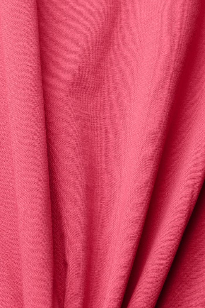 Jersey T-shirt with a graphic 3D logo print, DARK PINK, detail image number 1