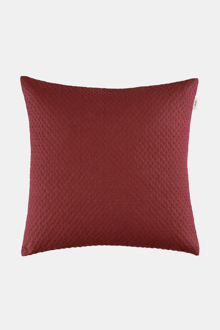 Structured Cushion Cover, DARK RED, detail image number 0