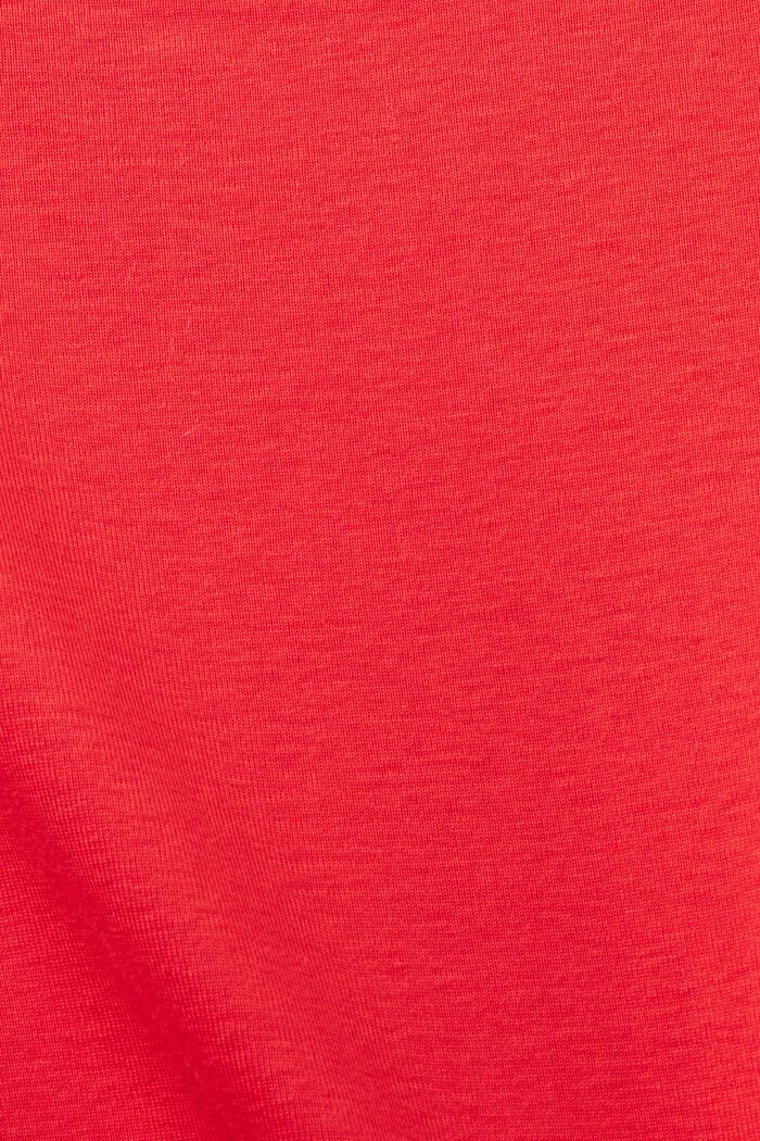Rhinestones logo t-shirt, RED, detail image number 6