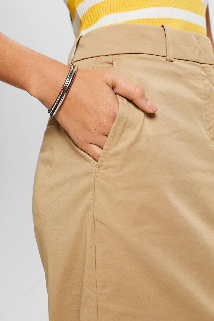 Slit Midi Skirt, BEIGE, detail image number 4