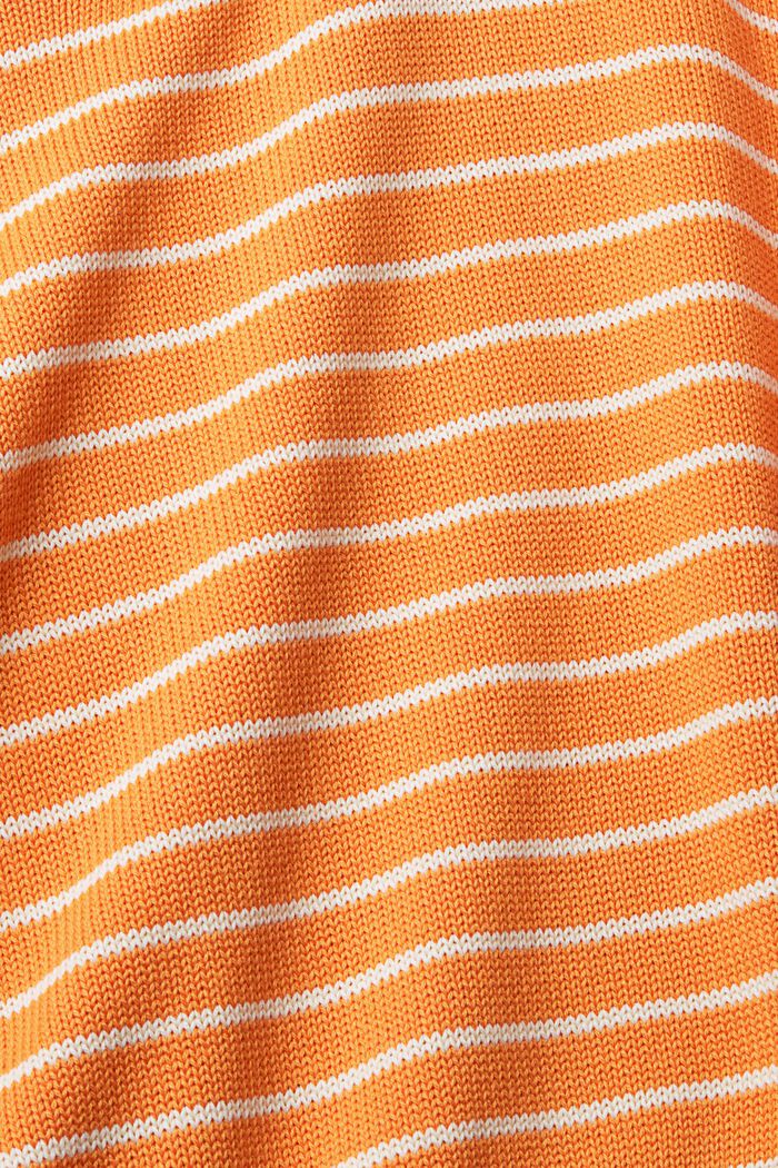 Striped cotton jumper, GOLDEN ORANGE, detail image number 4