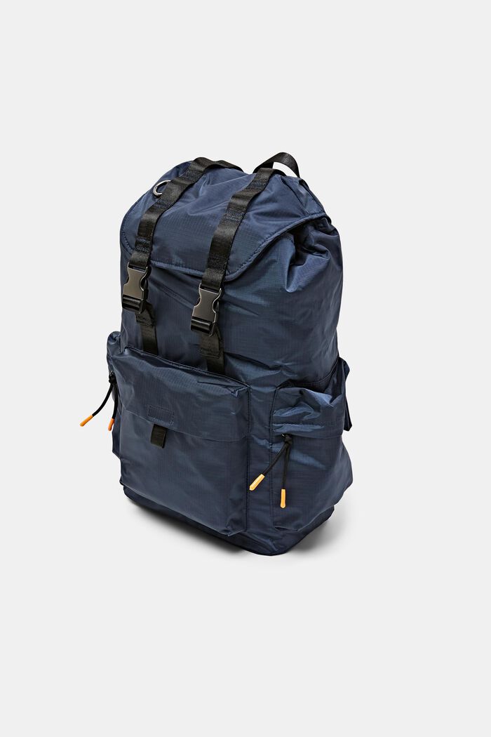 Water-Repellent Ripstop Backpack, PETROL BLUE, detail image number 2
