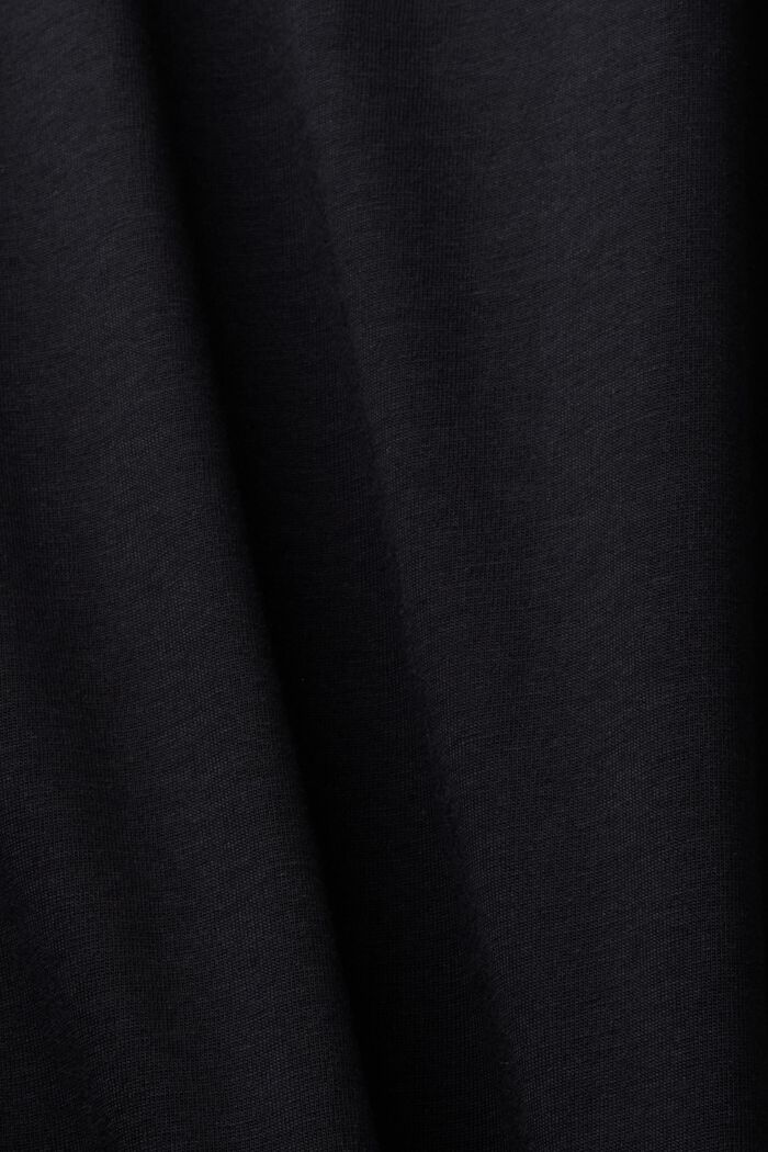 Organic Cotton Jersey T-Shirt, BLACK, detail image number 4