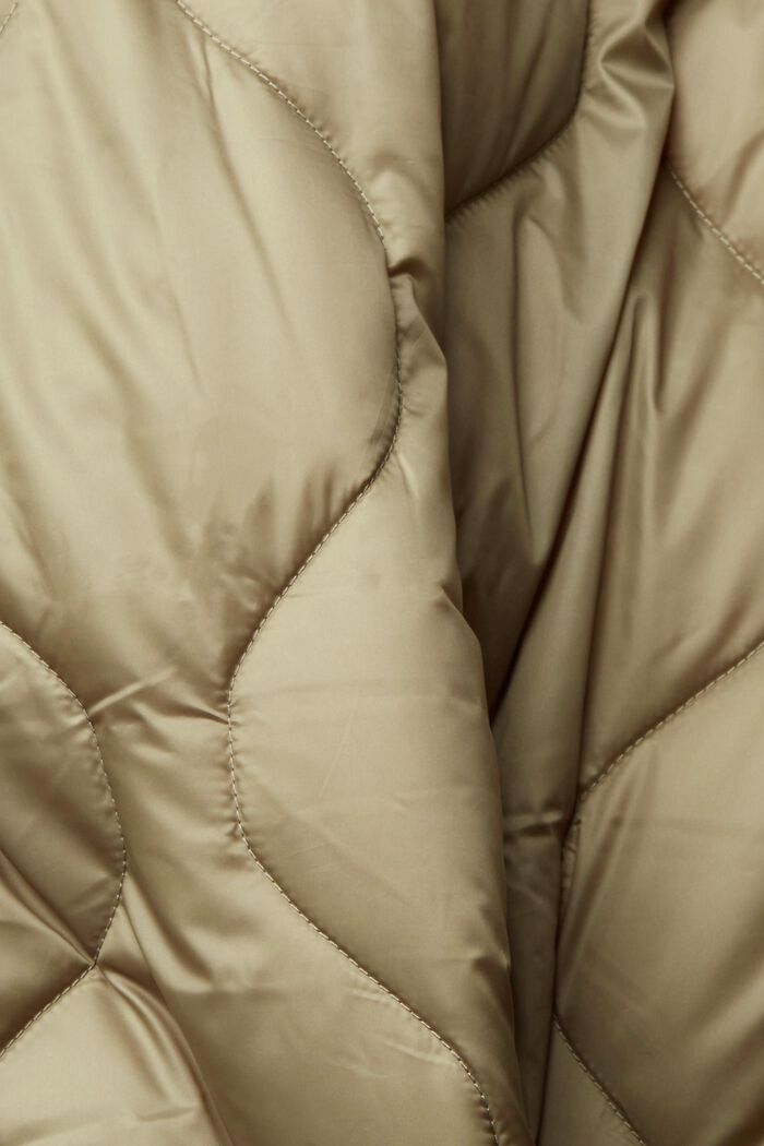 Quilted coat, PALE KHAKI, detail image number 5