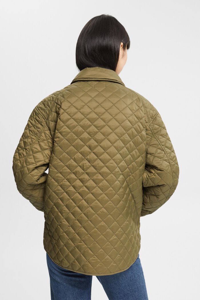 Quilted jacket, KHAKI GREEN, detail image number 4