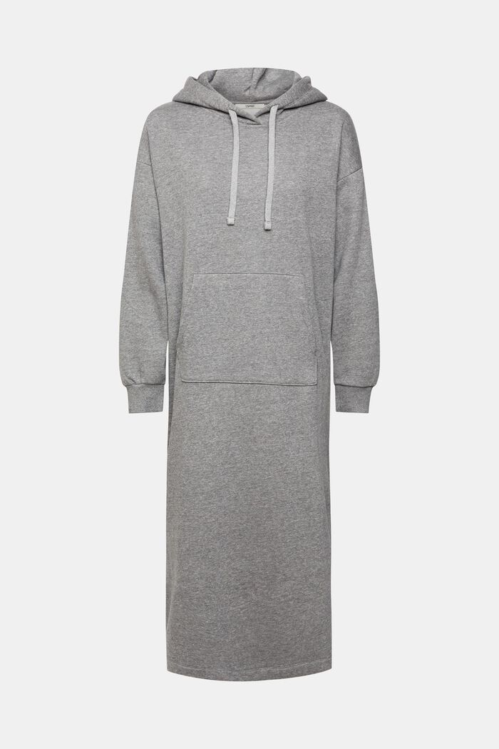 Longline hoodie dress, MEDIUM GREY, detail image number 6