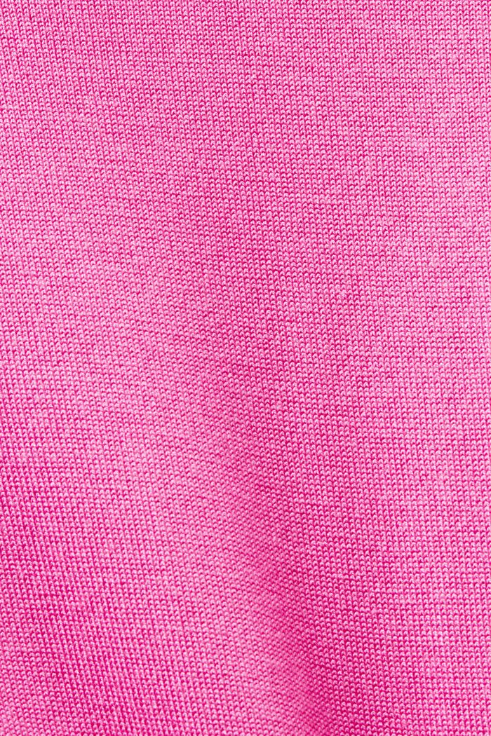 Long-Sleeve Turtleneck Sweater, PINK FUCHSIA, detail image number 5