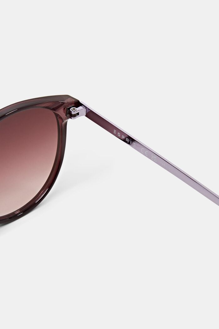 Round framed sunglasses, SILVER, detail image number 3