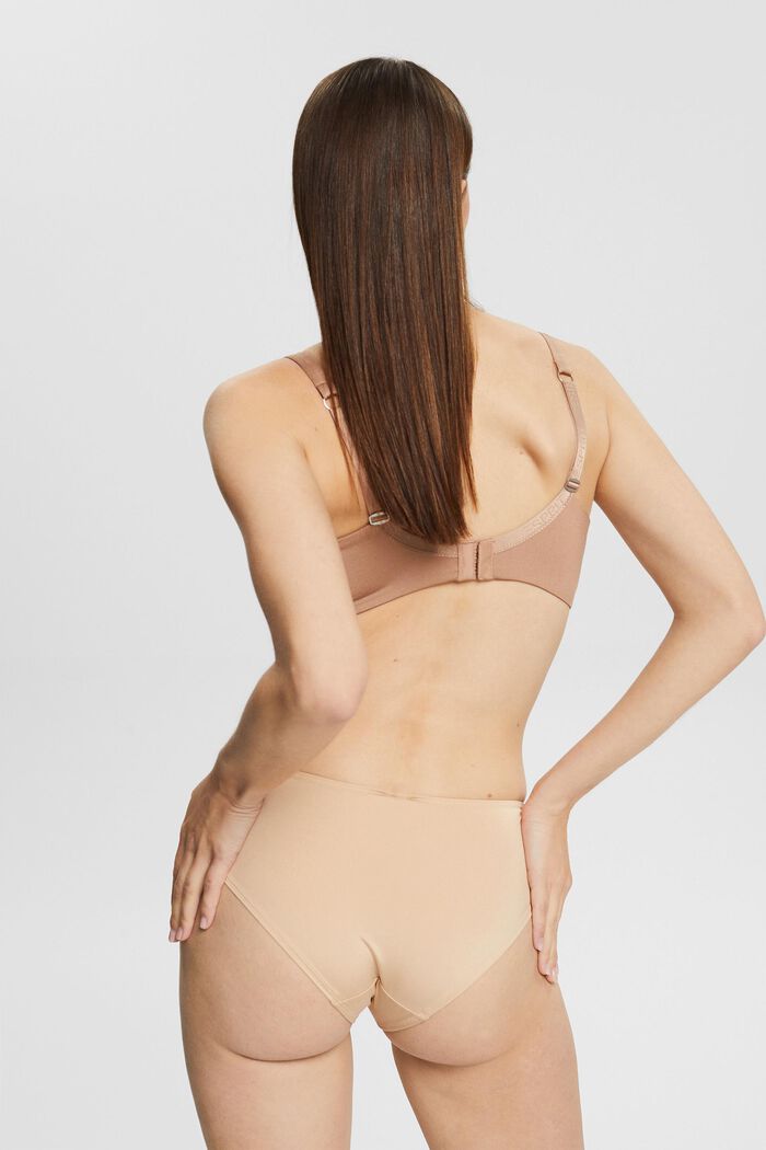 Padded underwire bra for larger cup sizes made of recycled material, SKIN BEIGE, detail image number 1