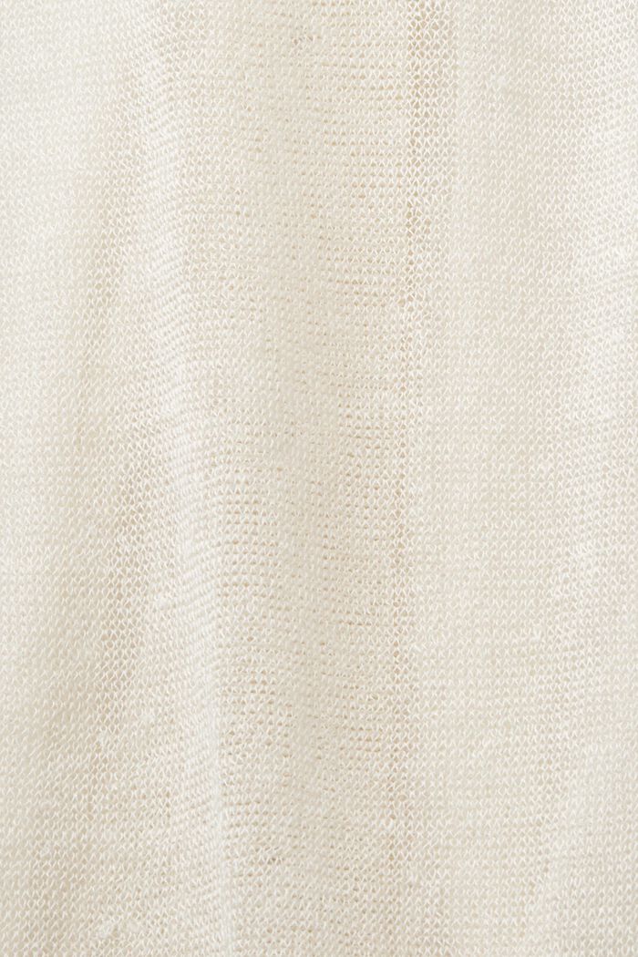 Sheer Knit Cardigan, CREAM BEIGE, detail image number 4