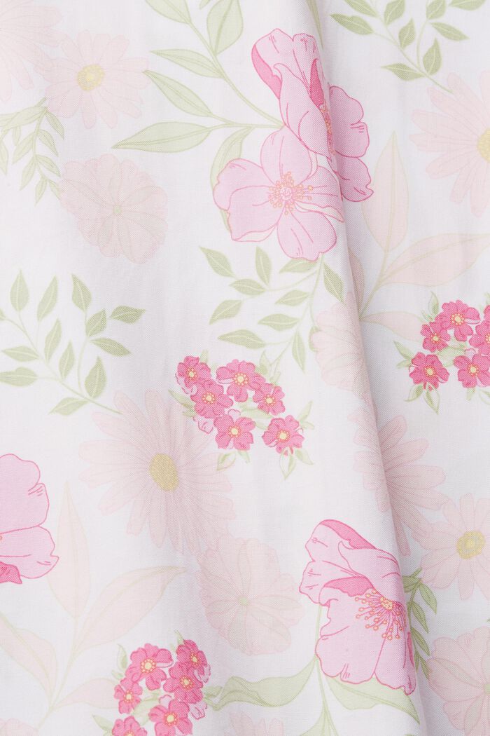 Pyjamas with a floral pattern, LENZING™ ECOVERO™, WHITE, detail image number 4
