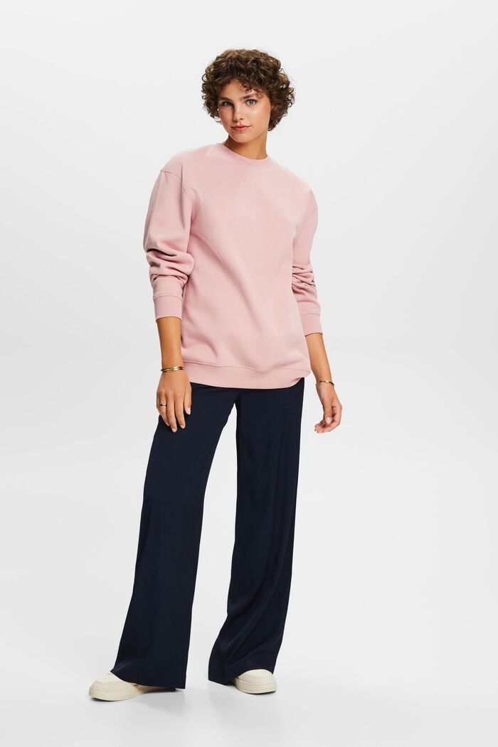 Cotton Blend Pullover Sweatshirt, OLD PINK, detail image number 5