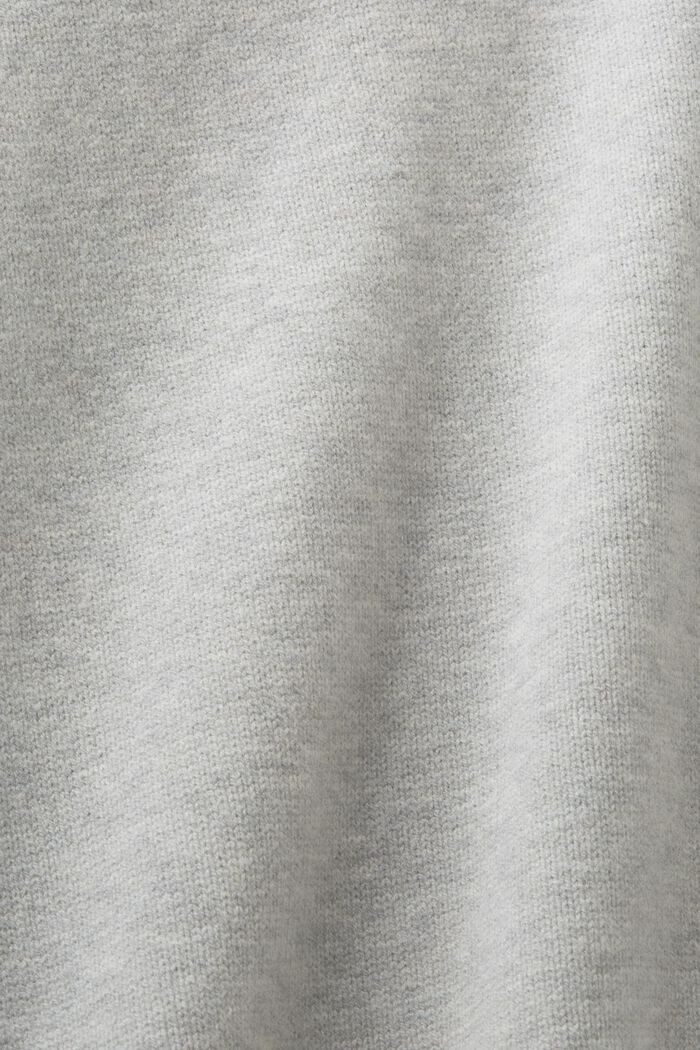Sweater Hoodie, LIGHT GREY, detail image number 5