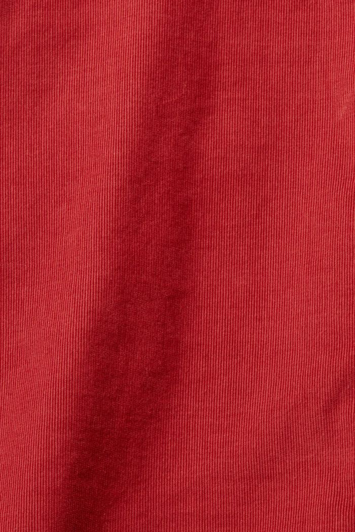 Needlecord shirt blouse, TERRACOTTA, detail image number 5