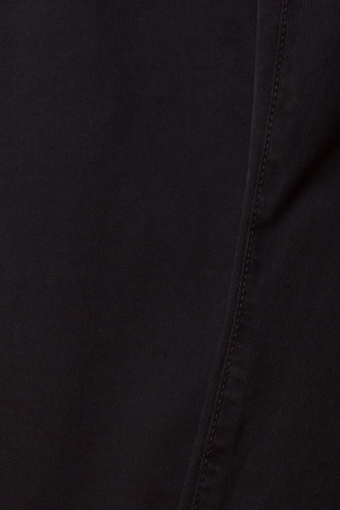 Slim fit trousers, organic cotton, BLACK, detail image number 1